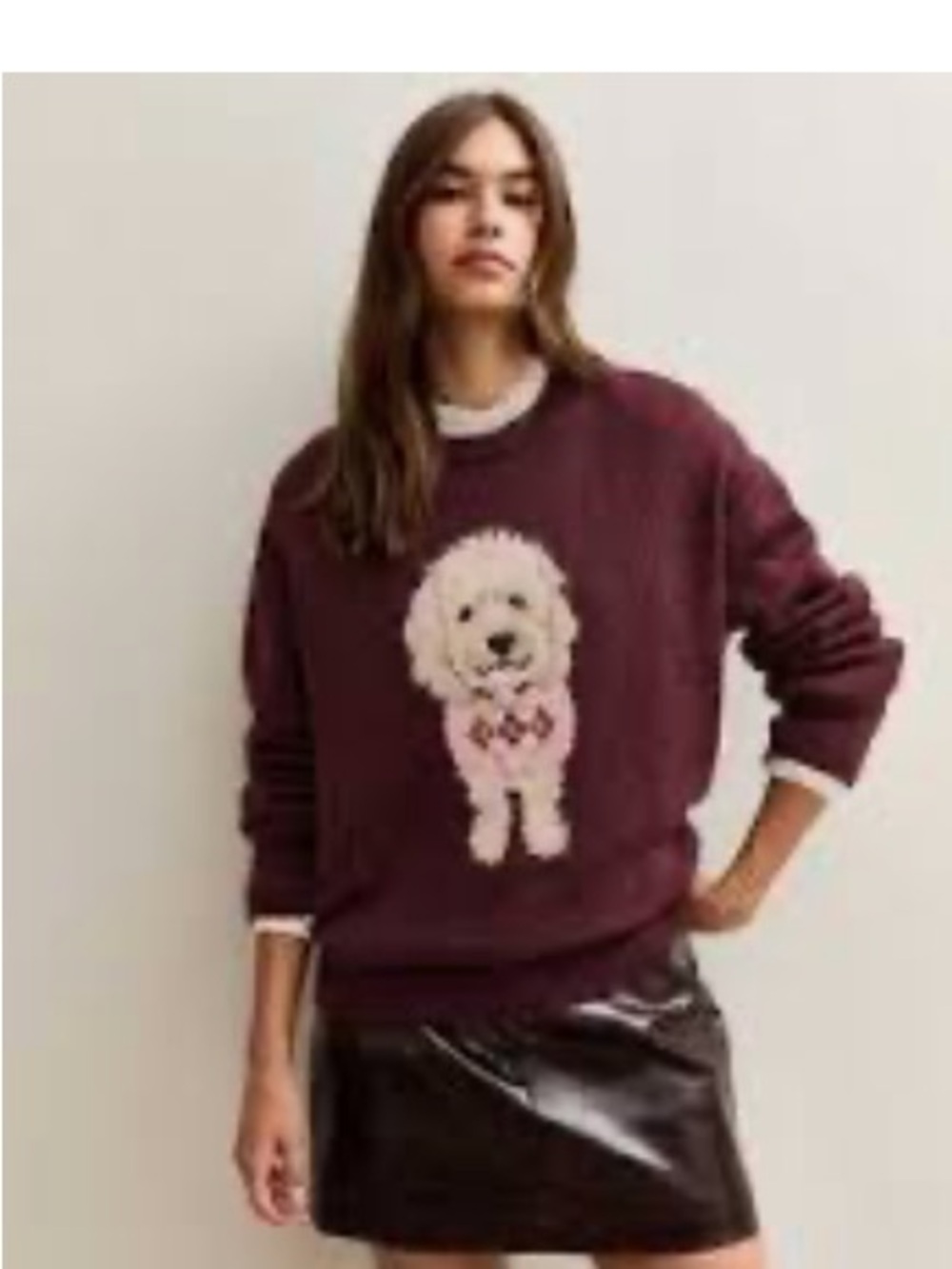 anthropologie maeve dog sweater new xs - Picture 6 of 6